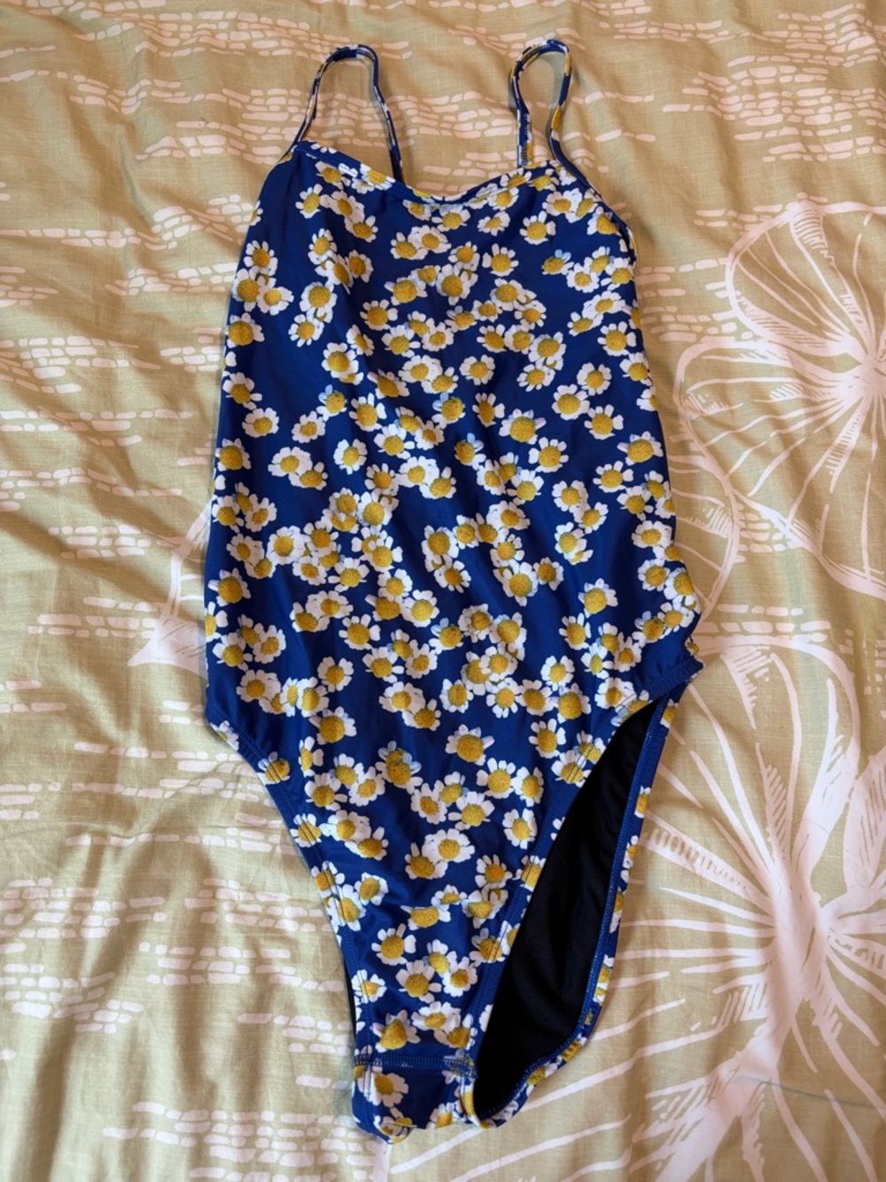 Navy Blue Floral Jolyn Brandon One-Piece Swimsuit